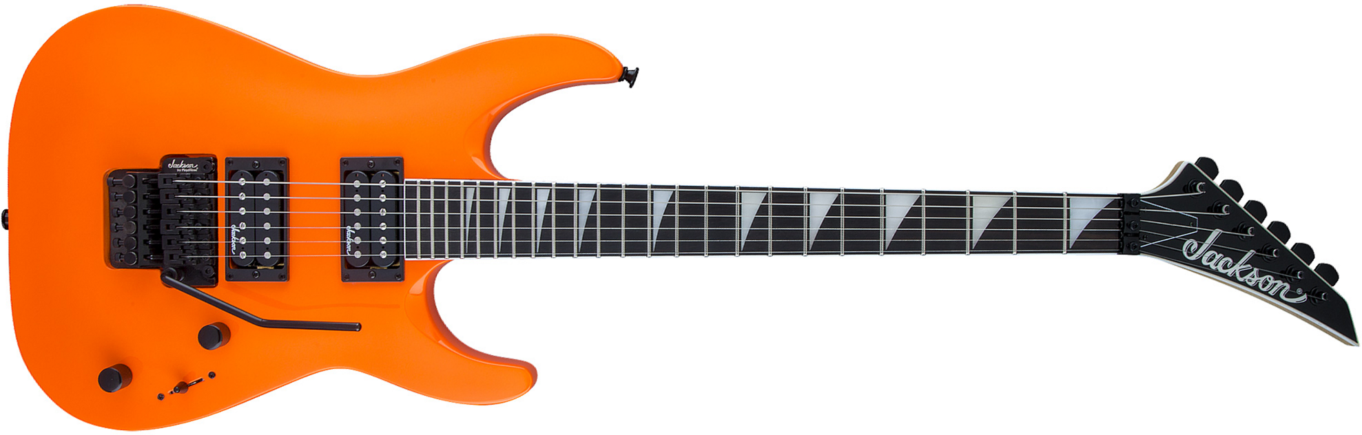 Jackson Dinky Arch Top Js32 Dka Hh Floyd Rose Rw - Neon Orange - Guitare Électrique Forme Str - Main picture