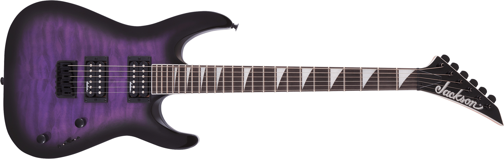 Jackson Dinky Arch Top Js32q Dka  Ht 2h Ama - Trans Purple Burst - Guitare Électrique MÉtal - Main picture