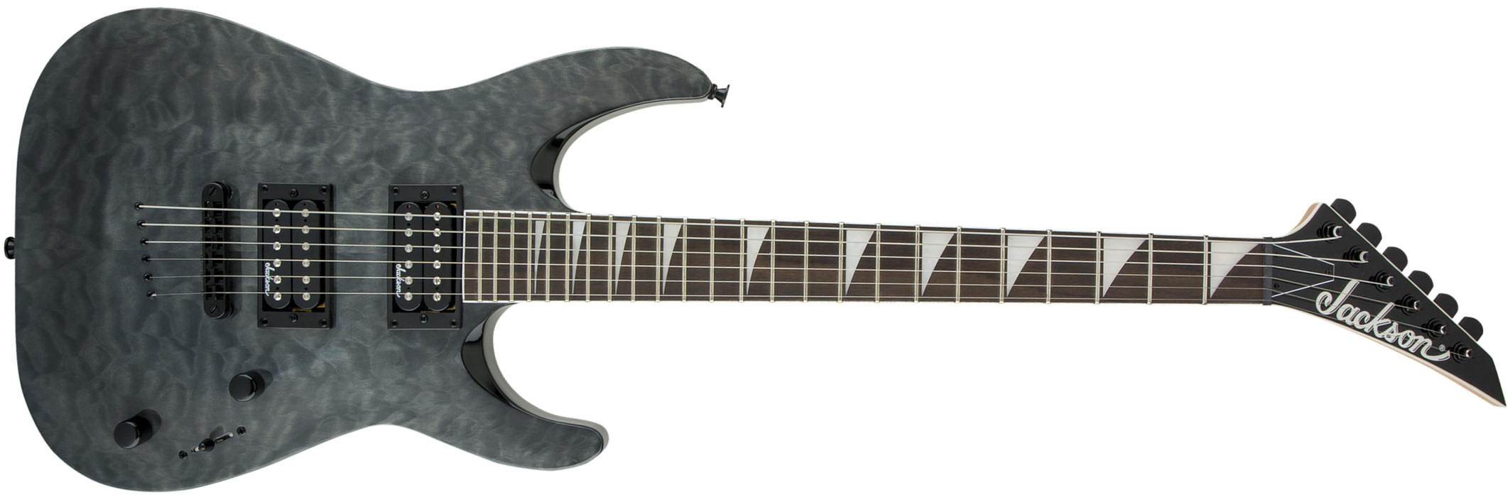 Jackson Dinky Arch Top Js32tq Dka  Hh Ht Ama - Transparent Black - Guitare Électrique MÉtal - Main picture