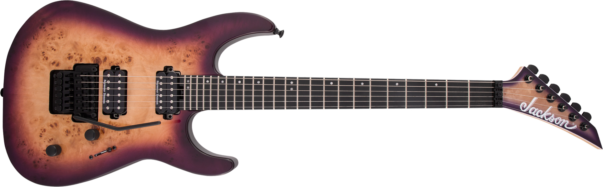 Jackson Dinky Dk2p Pro 2h Seymour Duncan Fr Eb - Purple Sunset - Guitare Électrique Forme Str - Main picture