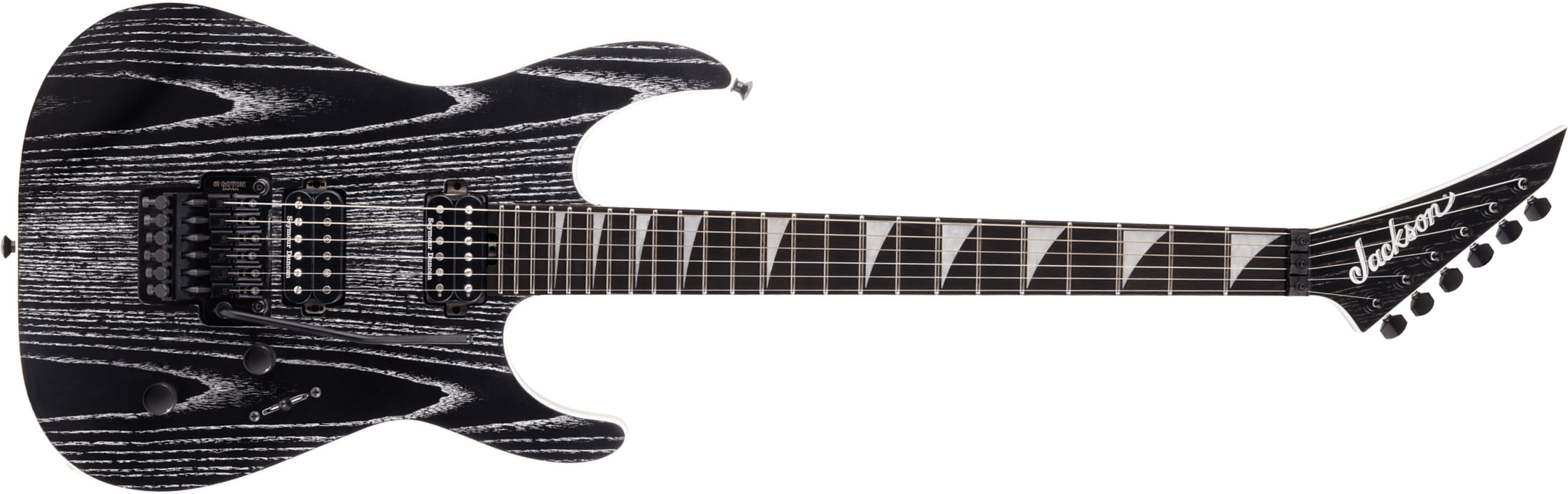 Jackson Dinky Dkra Mj Jap 2h Seymour Duncan Fr Eb - Matte Black Ash - Guitare Électrique Forme Str - Main picture