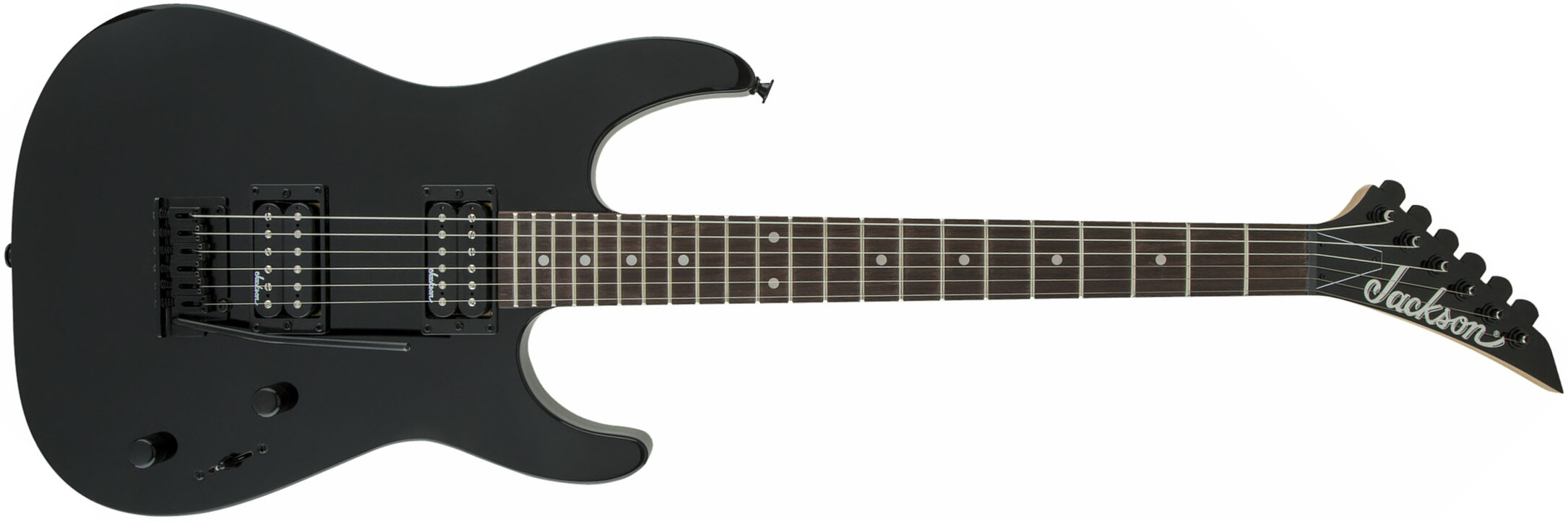 Jackson Dinky Js11 2h Trem Ama - Gloss Black - Guitare Électrique Forme Str - Main picture