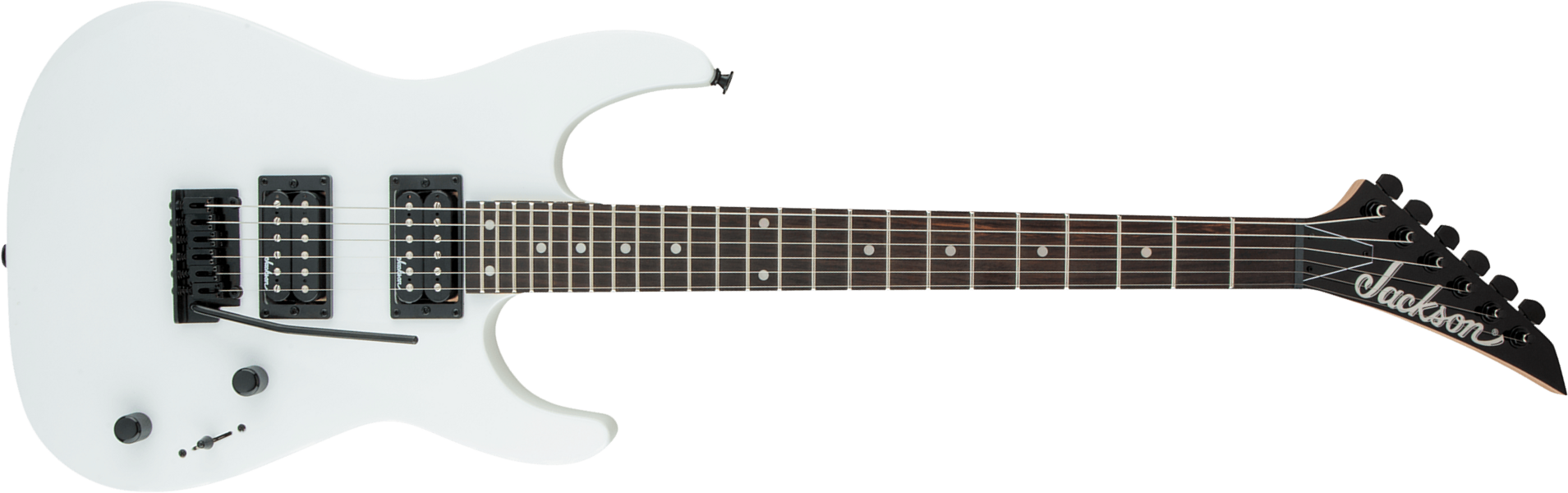 Jackson Dinky Js12 2h Trem Ama - Snow White - Guitare Électrique MÉtal - Main picture