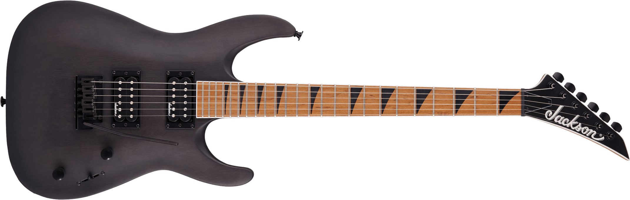 Jackson Dinky Js24 Dkam Arch Top 2h Trem Mn - Black Stain - Guitare Électrique Forme Str - Main picture