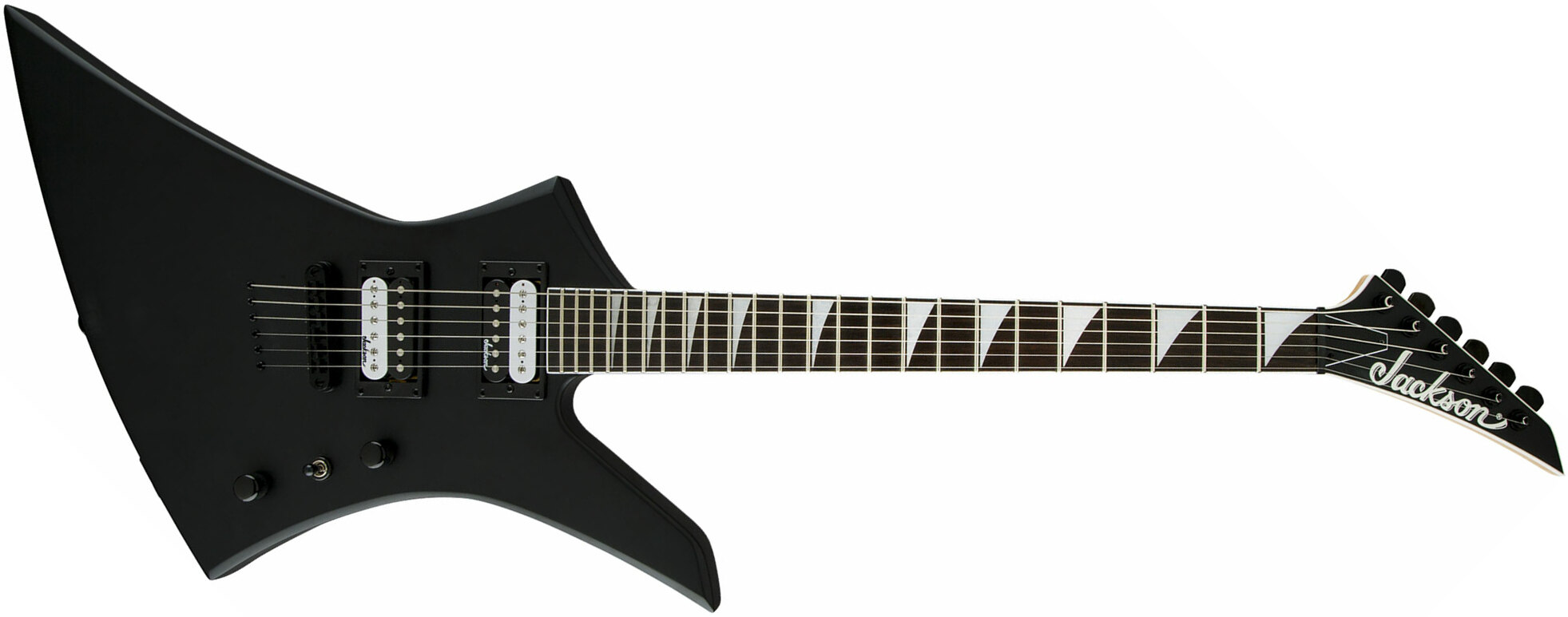 Jackson Kelly Js32t 2h Ht Ama - Black Satin - Guitare Électrique MÉtal - Main picture