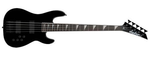 Jackson Legend Series Concert 5 David Ellefson Signature - Gloss Black - Basse Électrique Solid Body - Main picture