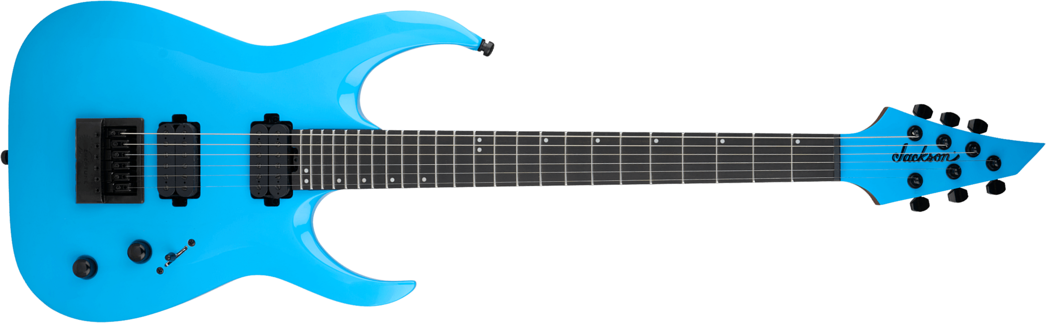 Jackson Misha Mansoor Juggernaut Et6 Pro Plus Signature 2h Ht Eb - Riviera Blue - Guitare Électrique Forme Str - Main picture