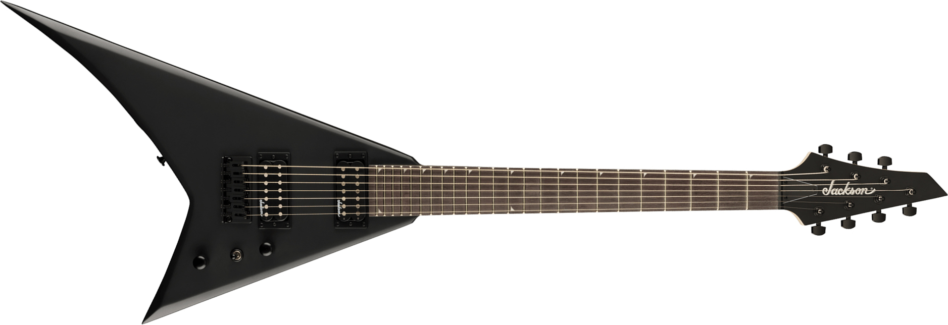 Jackson Rhoads Js22-7 Rr 7c Baryton 2h Fr Ama - Satin Black - Guitare Électrique Baryton - Main picture