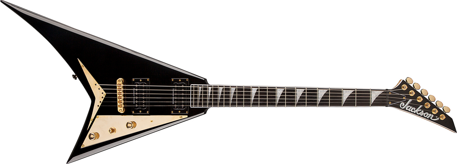 Jackson Rhoads Rrt-5 Pro 2h Seymour Duncan Ht Eb - Black - Guitare Électrique MÉtal - Main picture