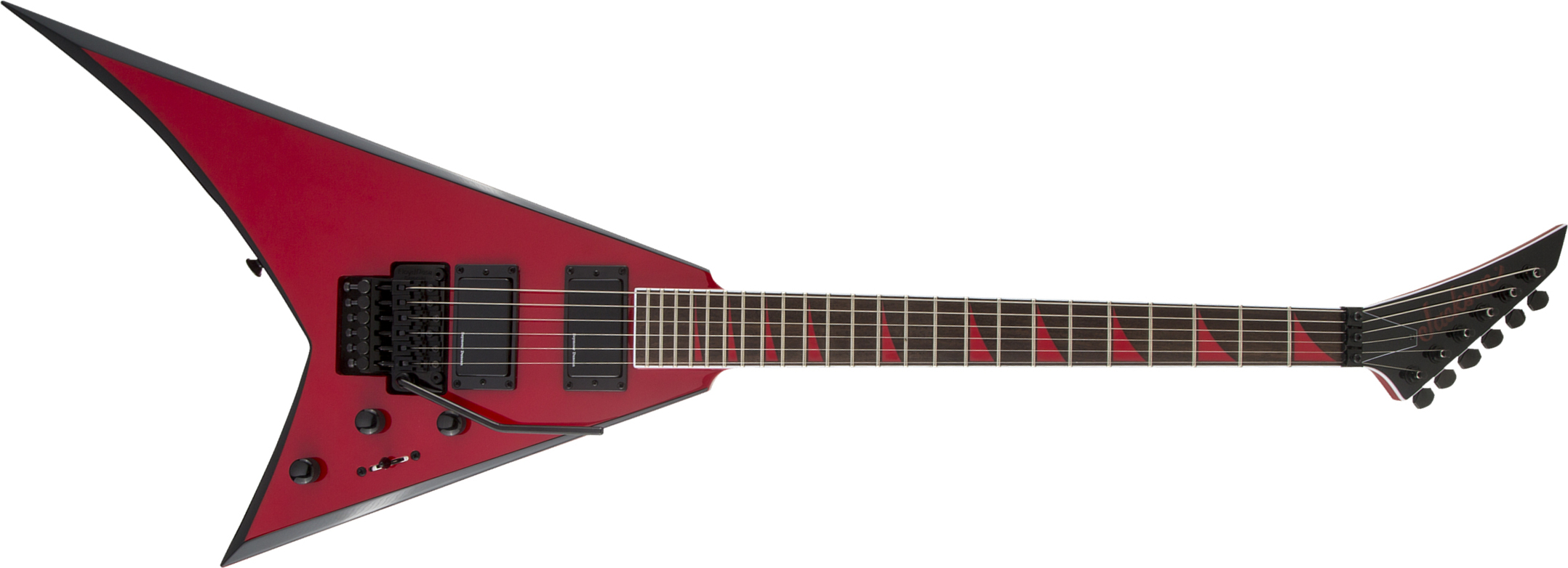 Jackson Rhoads Rrx24 2h Seymour Duncan Fr Lau - Red With Black Bevels - Guitare Électrique MÉtal - Main picture