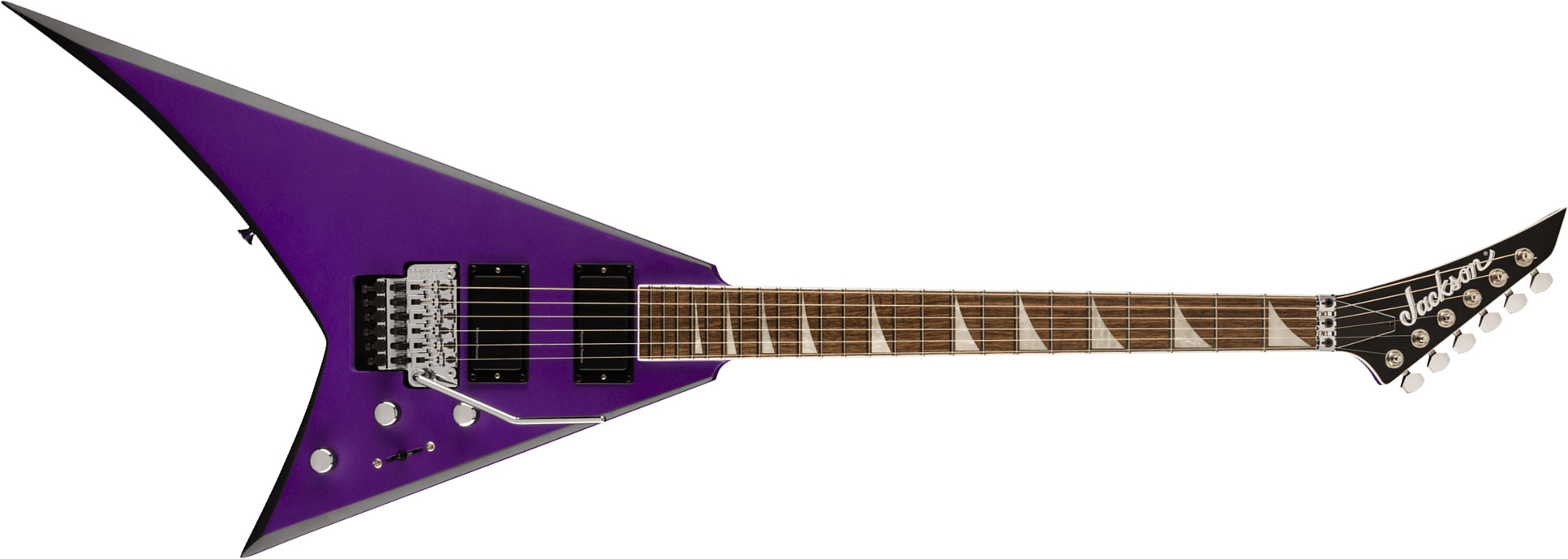 Jackson Rhoads Rrx24 2h Seymour Duncan Fr Lau - Purple Metallic With Black Bevels - Guitare Électrique MÉtal - Main picture