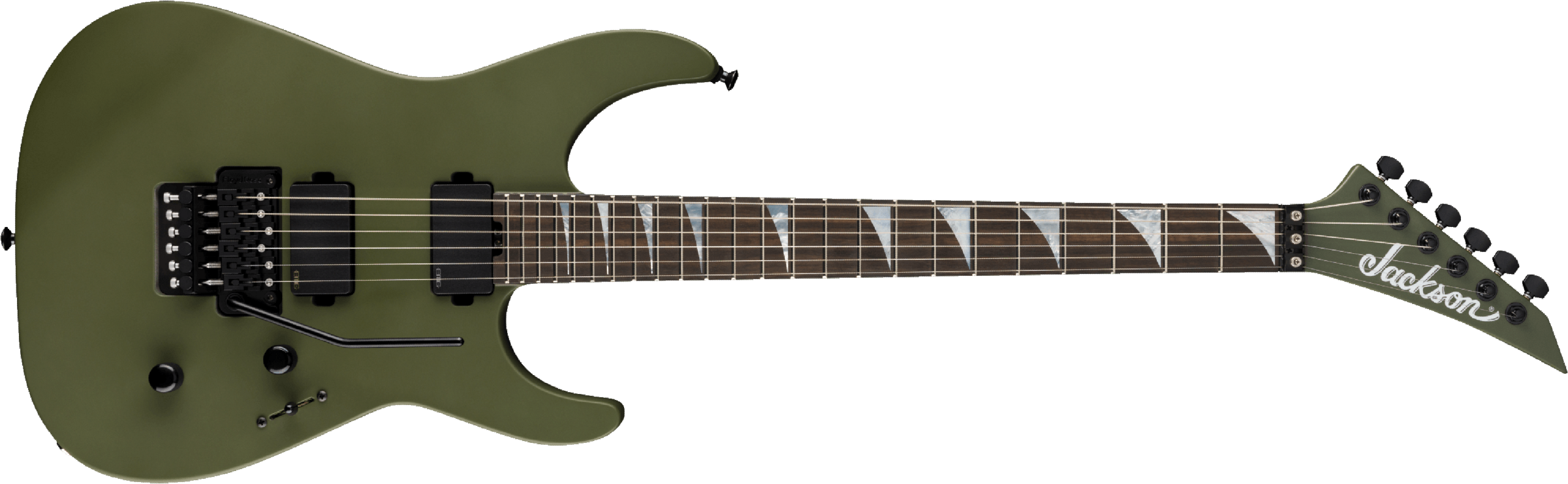 Jackson Sl2mg American Soloist Trem Hh Eb - Matte Army Drab - Guitare Électrique MÉtal - Main picture