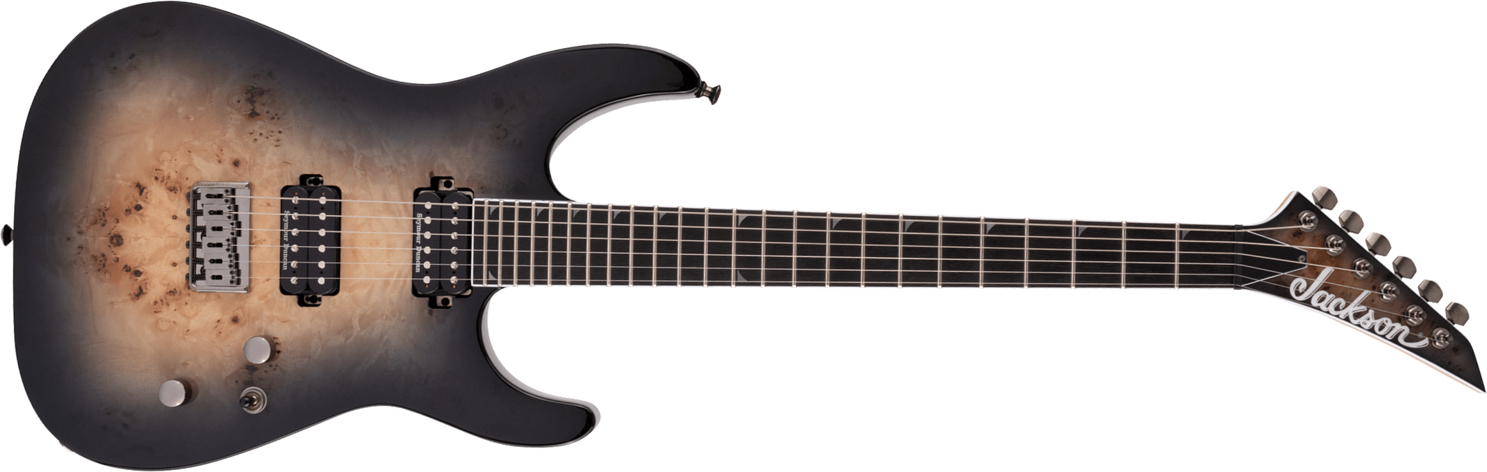 Jackson Soloist Sl2p Mah Ht Pro 2h Seymour Duncan Eb - Trans. Black Burst - Guitare Électrique Forme Str - Main picture