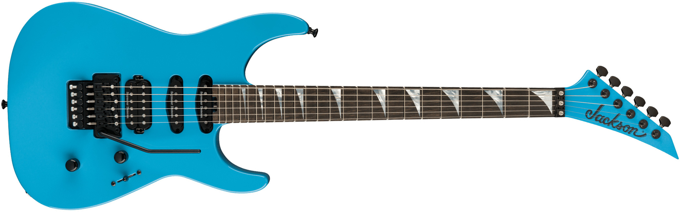 Jackson Soloist Sl3 American Series Usa Hss Seymour Duncan Fr Eb - Riviera Blue - Guitare Électrique Forme Str - Main picture