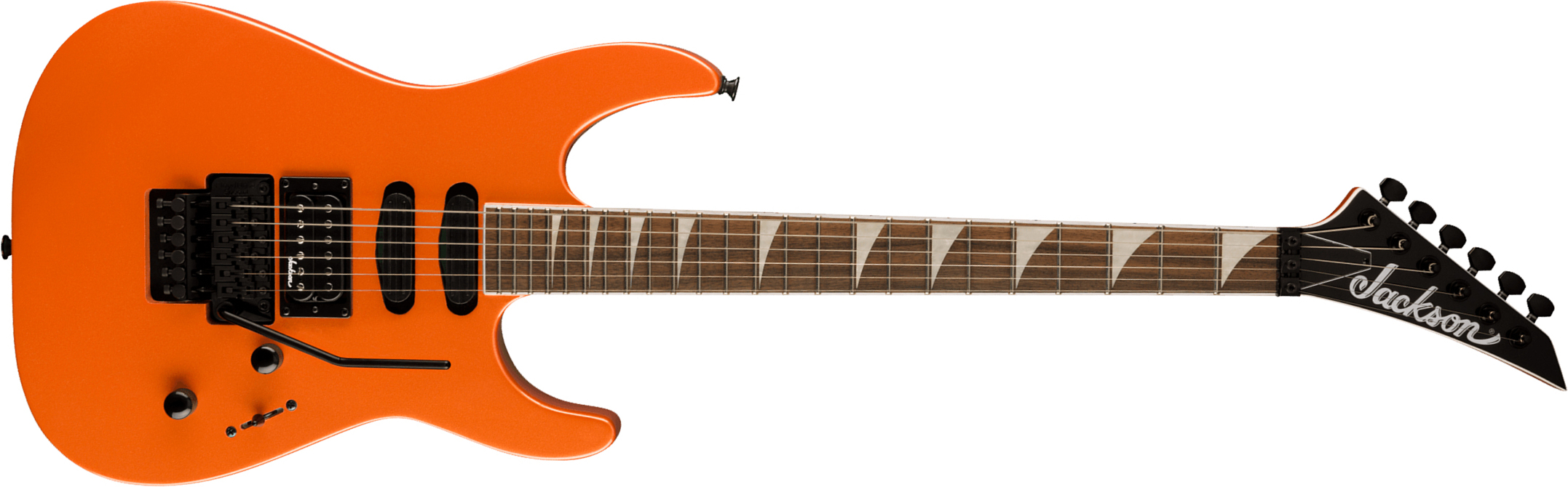 Jackson Soloist Sl3x Dx Hstst Fr Lau - Lambo Orange - Guitare Électrique Forme Str - Main picture