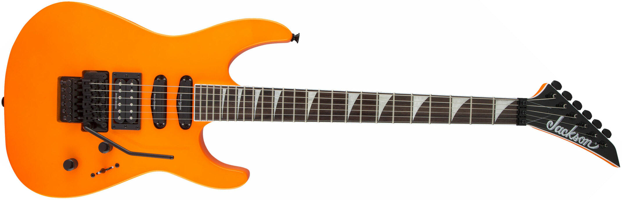 Jackson Soloist Sl3x Hss Fr Rw - Neon Orange - Guitare Électrique Forme Str - Main picture