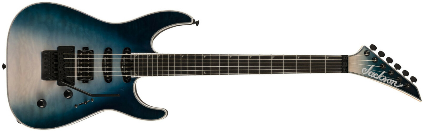 Jackson Soloist Sla3q Pro Plus Hss Seymour Duncan Fr Eb - Polar Burst - Guitare Électrique Forme Str - Main picture