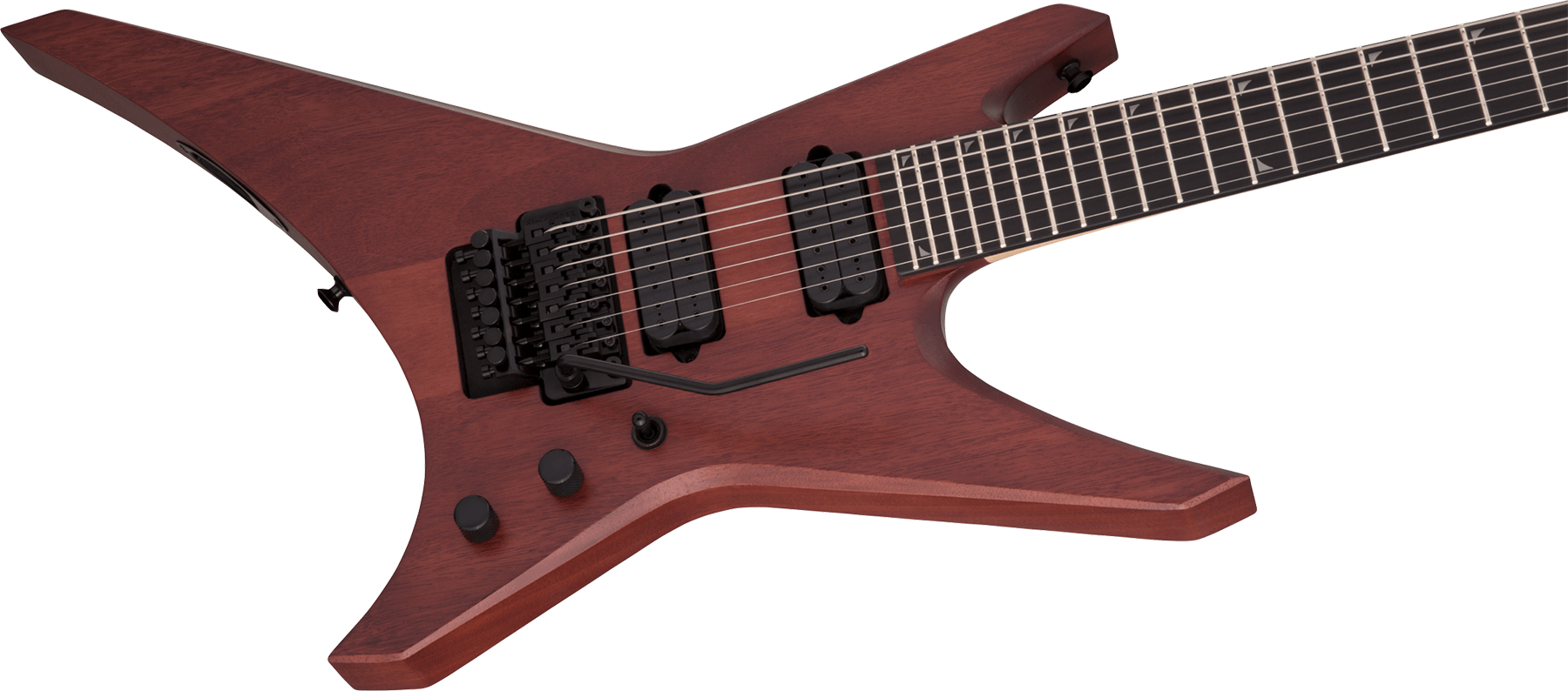 Jackson Dave Davidson Warrior Wr7 Mah Pro Signature 2h Dimarzio Fr Eb - Walnut Stain - Guitare Électrique 7 Cordes - Variation 2