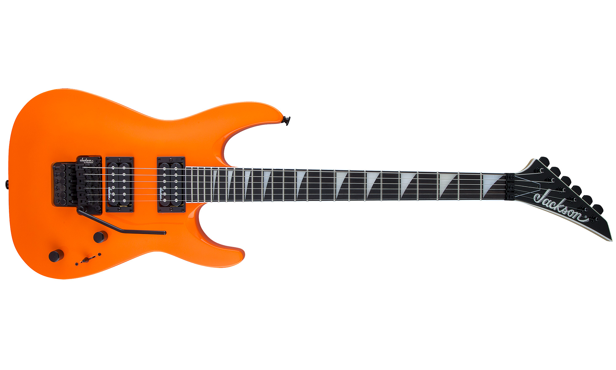 Jackson Dinky Arch Top Js32 Dka Hh Floyd Rose Rw - Neon Orange - Guitare Électrique Forme Str - Variation 1