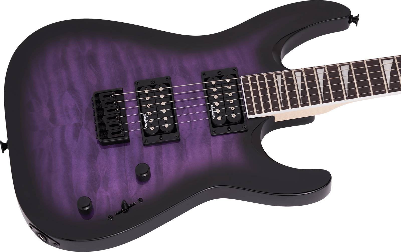 Jackson Dinky Arch Top Js32q Dka  Ht 2h Ama - Trans Purple Burst - Guitare Électrique MÉtal - Variation 3