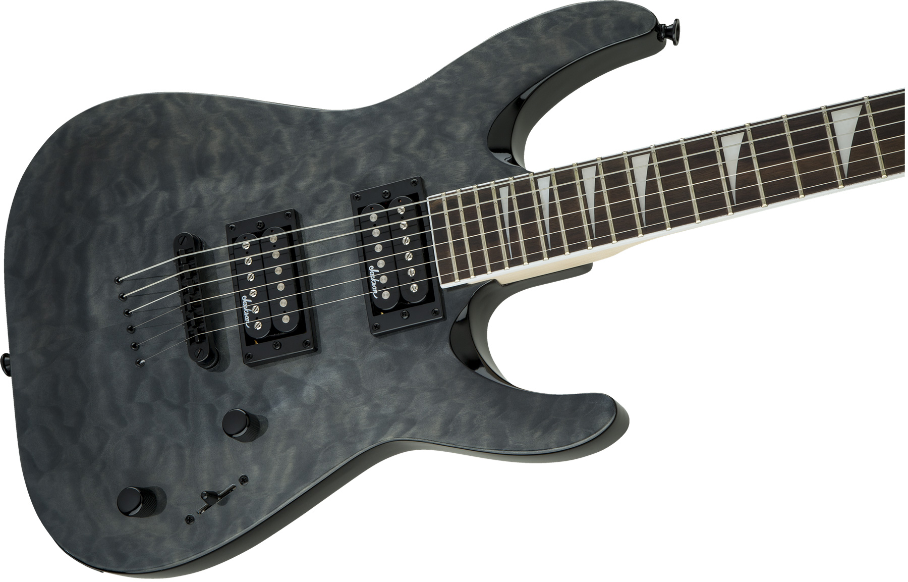 Jackson Dinky Arch Top Js32tq Dka  Hh Ht Ama - Transparent Black - Guitare Électrique MÉtal - Variation 2