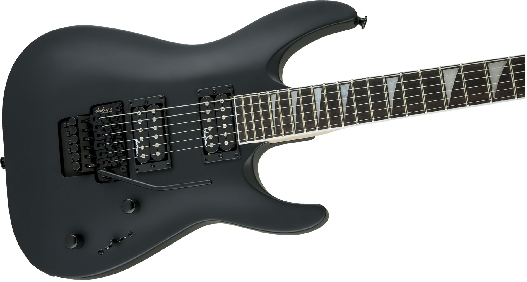 Jackson Dinky Archtop Js32 Dka 2h Fr Ama - Black Satin - Guitare Électrique Double Cut - Variation 2