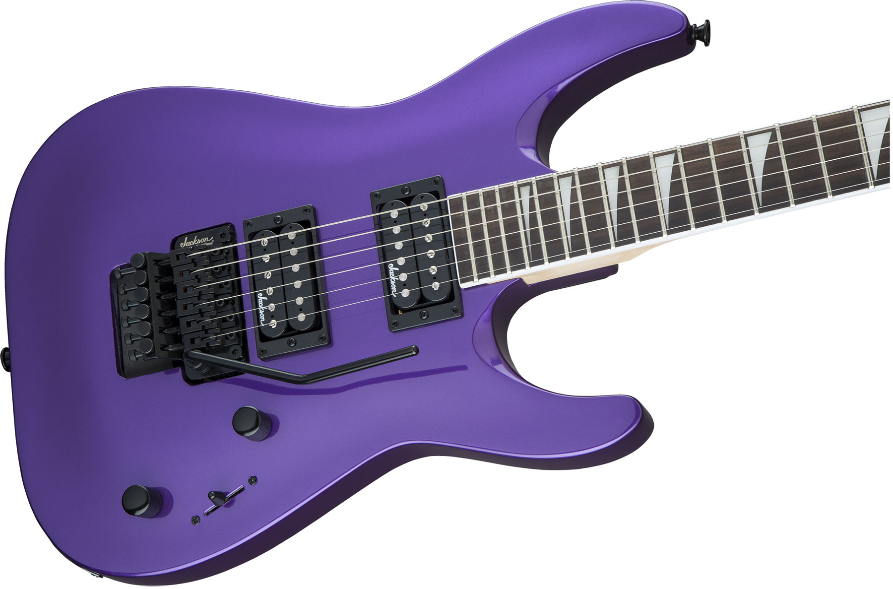 Jackson Dinky Archtop Js32 Dka 2h Fr Ama - Pavo Purple - Guitare Électrique Double Cut - Variation 2