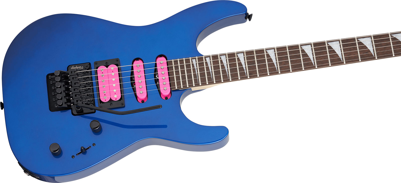 Jackson Dinky Dk3xr Hss Fr Lau - Cobalt Blue - Guitare Électrique Forme Str - Variation 2