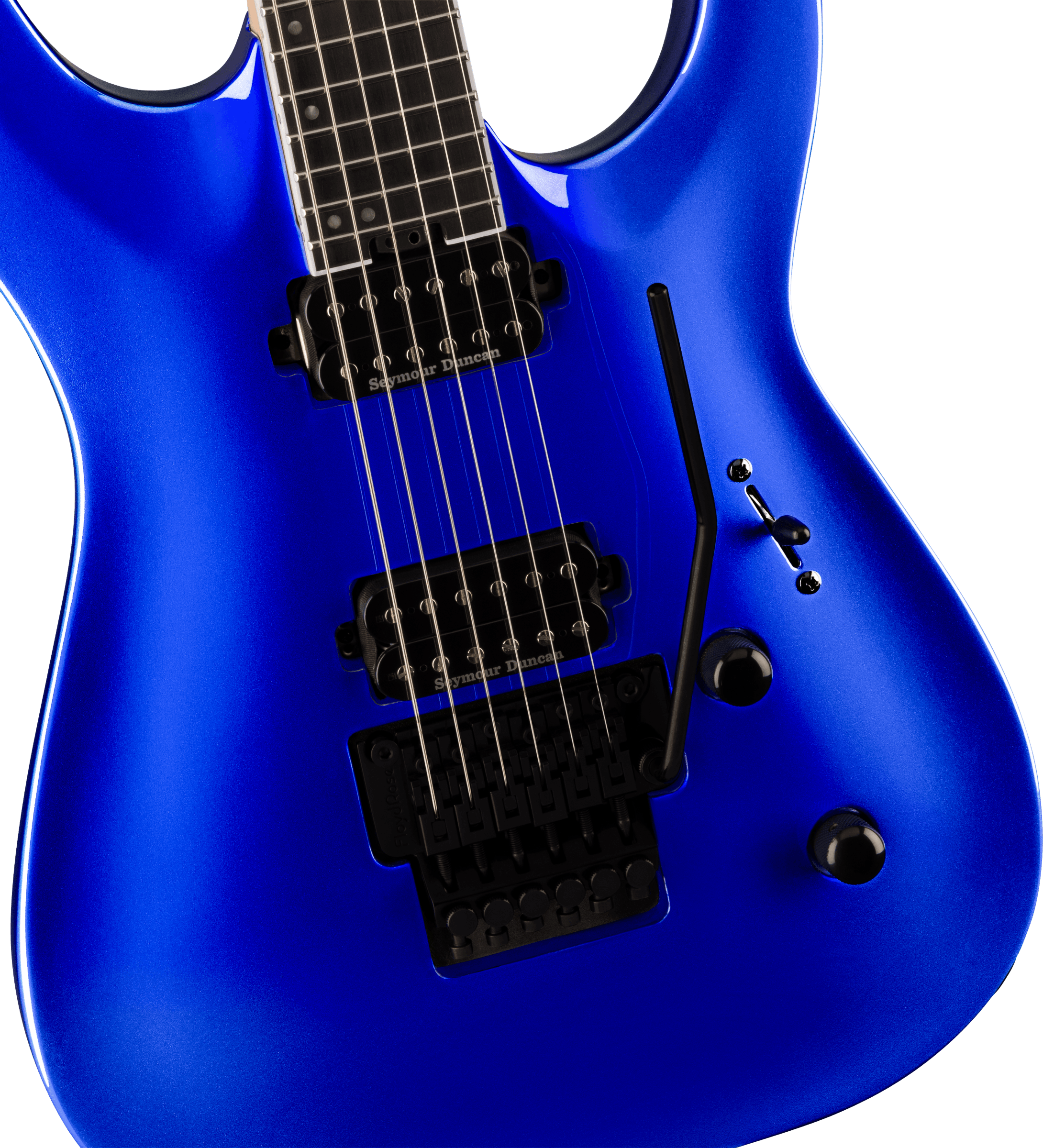 Jackson Dinky Dka Pro Plus 2h Seymour Duncan Fr Eb - Indigo Blue - Guitare Électrique Forme Str - Variation 2