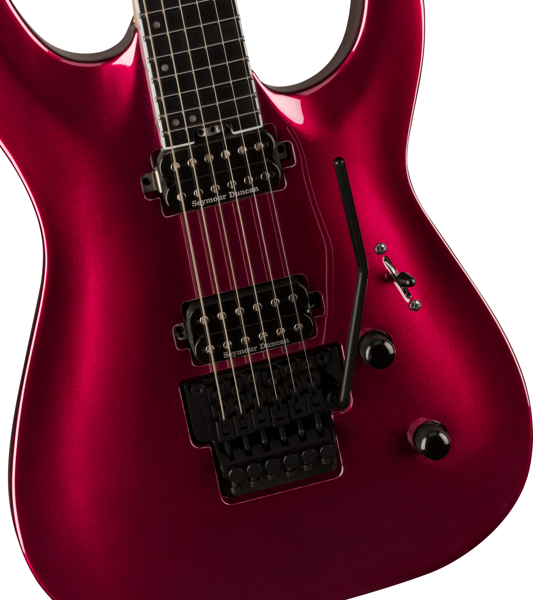 Jackson Dinky Dka Pro Plus 2h Seymour Duncan Fr Eb - Oxblood - Guitare Électrique Forme Str - Variation 2