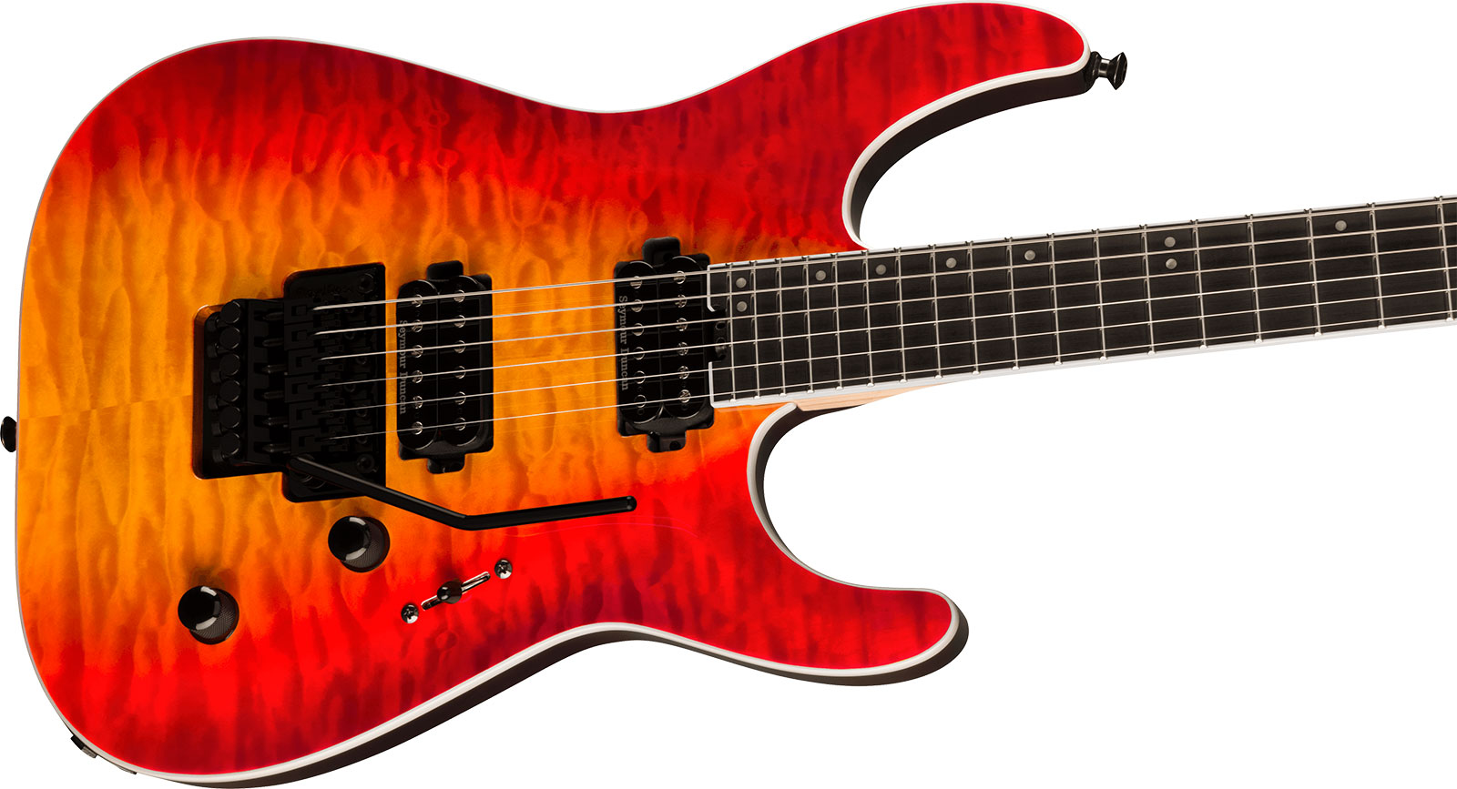 Jackson Dinky Dkaq Pro Plus 2h Seymour Duncan Fr Eb - Firestorm - Guitare Électrique Forme Str - Variation 2