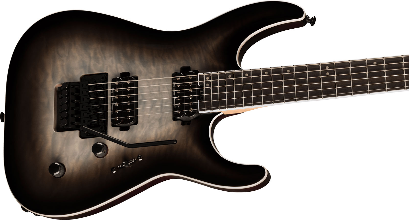 Jackson Dinky Dkaq Pro Plus 2h Seymour Duncan Fr Eb - Ghost Burst - Guitare Électrique Forme Str - Variation 2