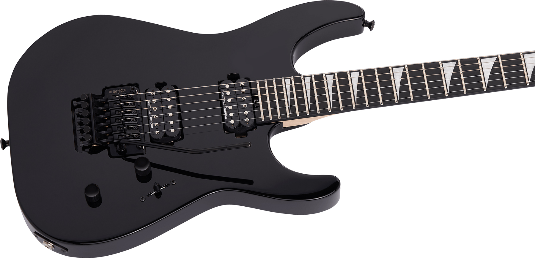 Jackson Dinky Dkr Mah Mj Jap 2h Seymour Duncan Fr Eb - Black - Guitare Électrique Forme Str - Variation 2