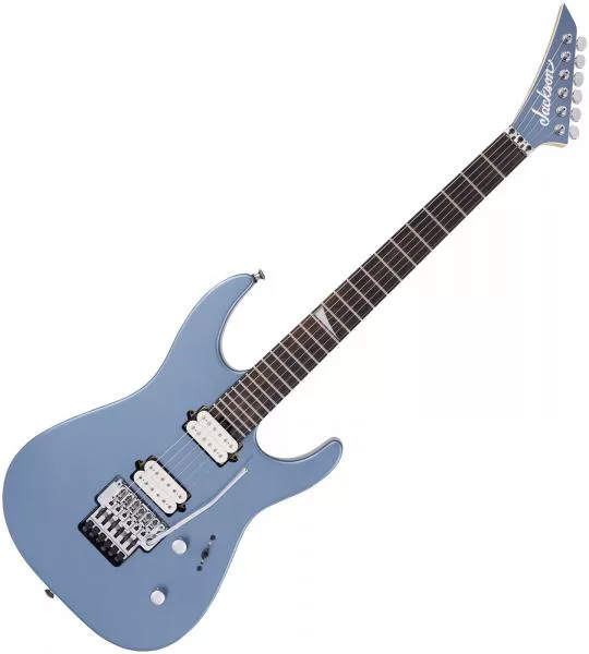Guitare électrique solid body Jackson MJ Series Dinky DKR (Japan) - Ice blue metallic