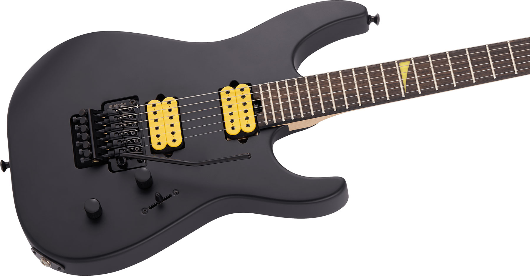 Jackson Dinky Dkr Mj Jap 2h Dimarzio Fr Eb - Satin Black - Guitare Électrique Forme Str - Variation 2