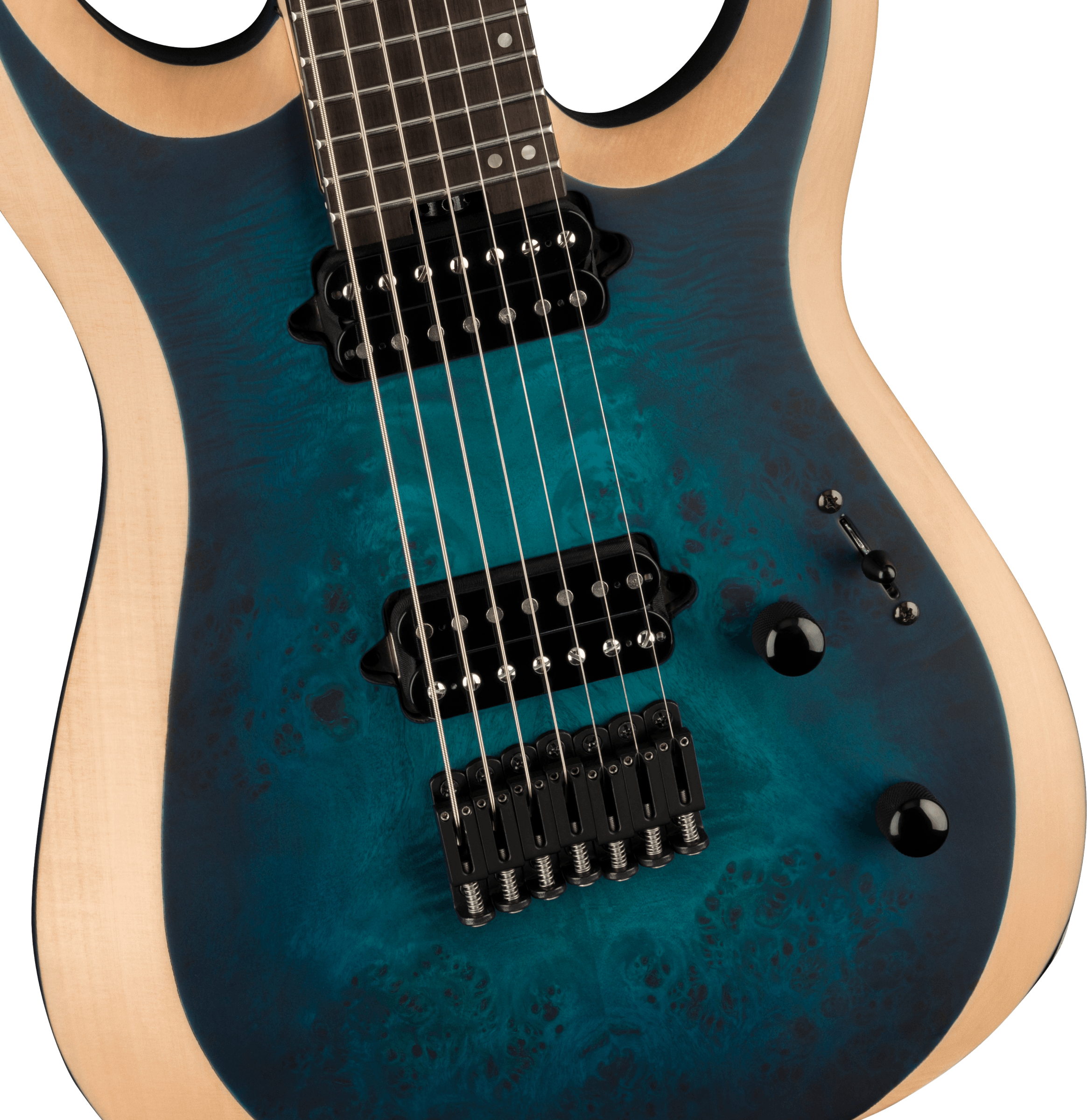 Jackson Dinky Mdk7p Pro Plus 2h Bare Knuckle Eb - Chlorine Burst - Guitare Électrique 7 Cordes - Variation 2