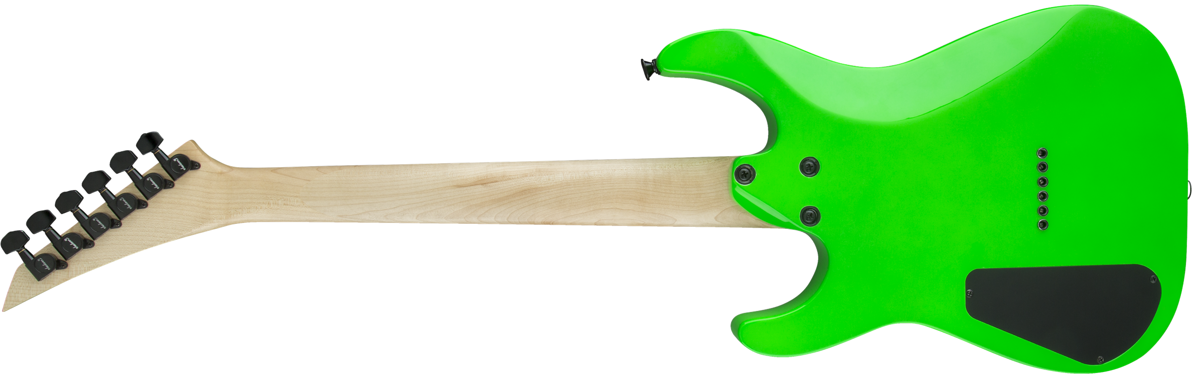 Jackson Dinky Minion Js1x Diapason Court Hh Ht Ama - Neon Green - Guitare Électrique Enfant - Variation 1