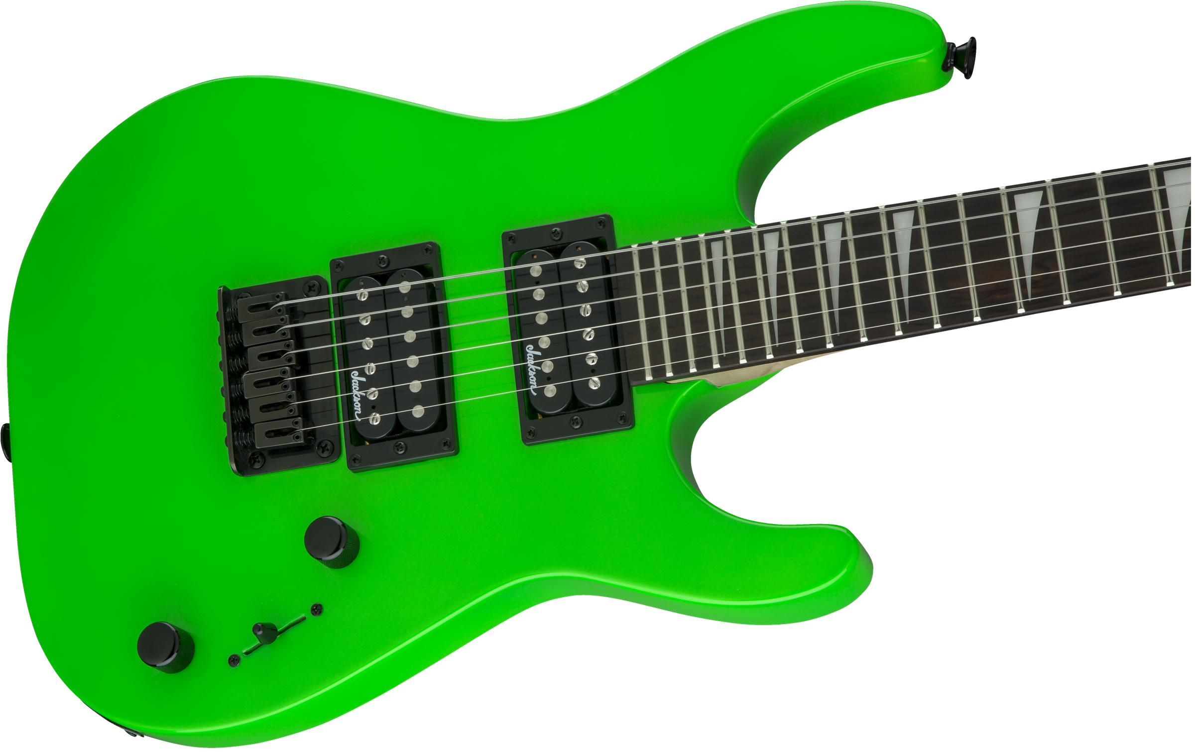 Jackson Dinky Minion Js1x Diapason Court Hh Ht Ama - Neon Green - Guitare Électrique Enfant - Variation 4