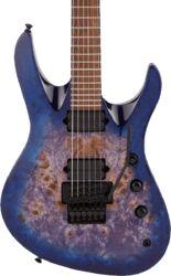 Guitare électrique forme str Jackson Chris Broderick Pro Soloist FR - Trans blue poplar