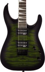 Guitare électrique métal Jackson Dinky Arch Top JS32Q DKA HT - Trans green burst