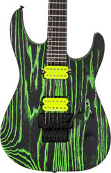 Guitare électrique métal Jackson Pro Dinky DK2 Ash - Green glow