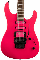 Guitare électrique forme str Jackson Dinky DK3XR HSS - Neon pink