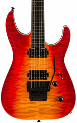Guitare électrique forme str Jackson Pro Plus Dinky DKAQ - Firestorm