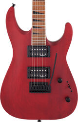 Guitare électrique forme str Jackson Dinky Arch Top JS24 DKAM - Red stain
