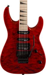 Guitare électrique métal Jackson JS34Q Dinky DKA - Trans red