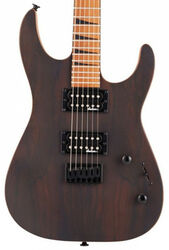 Guitare électrique métal Jackson Dinky JS42 Ziricote FSR Ltd - Natural satin