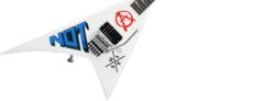 Guitare électrique métal Jackson RR-22 LEGEND SERIES RHOADS SCOTT IAN SIGNATURE LTD EDITION FR 1H EB - Pearl white