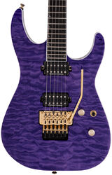 Guitare électrique forme str Jackson Pro Soloist SL2Q MAH - Transparent purple