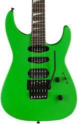 Guitare électrique forme str Jackson American Soloist SL3 - Satin slime green