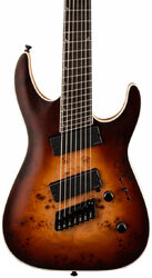 Guitare électrique 7 cordes Jackson Concept Soloist SLAT7P HT MS - Satin bourbon burst